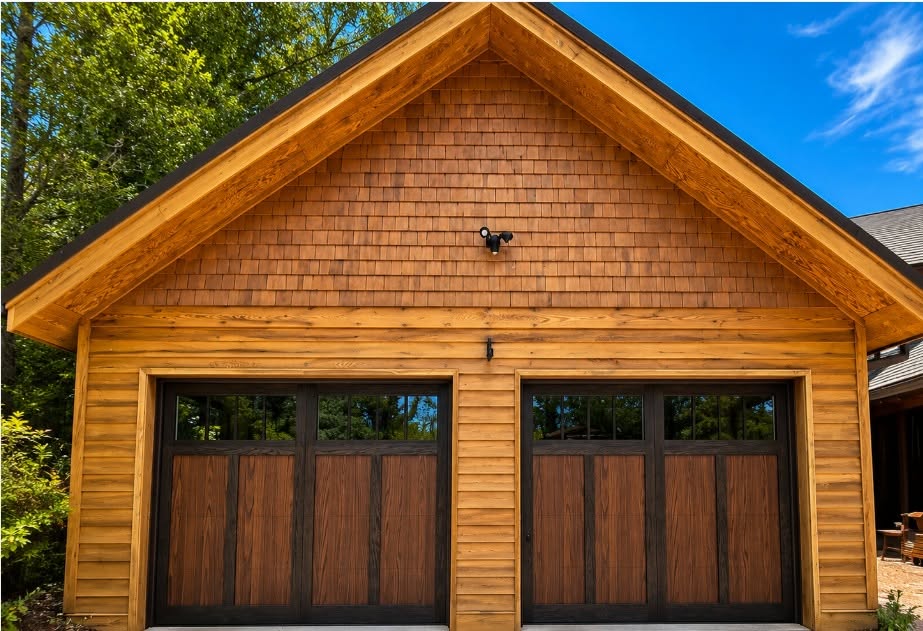 Residential garage door installation by Precise Door Co.